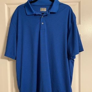 Champions Tour Golf Polo Blue with Navy stripes